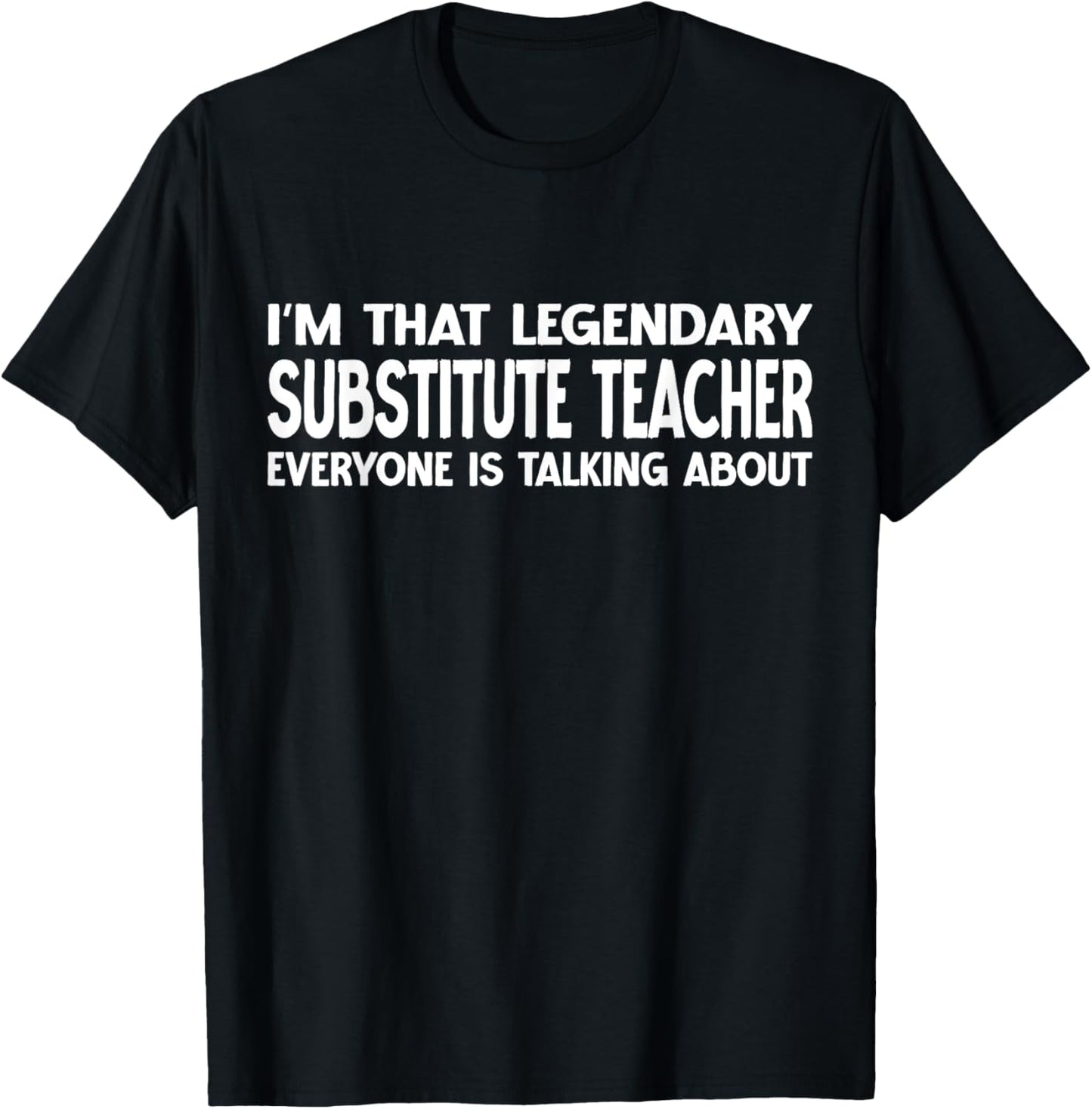 Substitute Teacher Job Title Employee Substitute Teacher T-Shirt - T-Shirt | Black