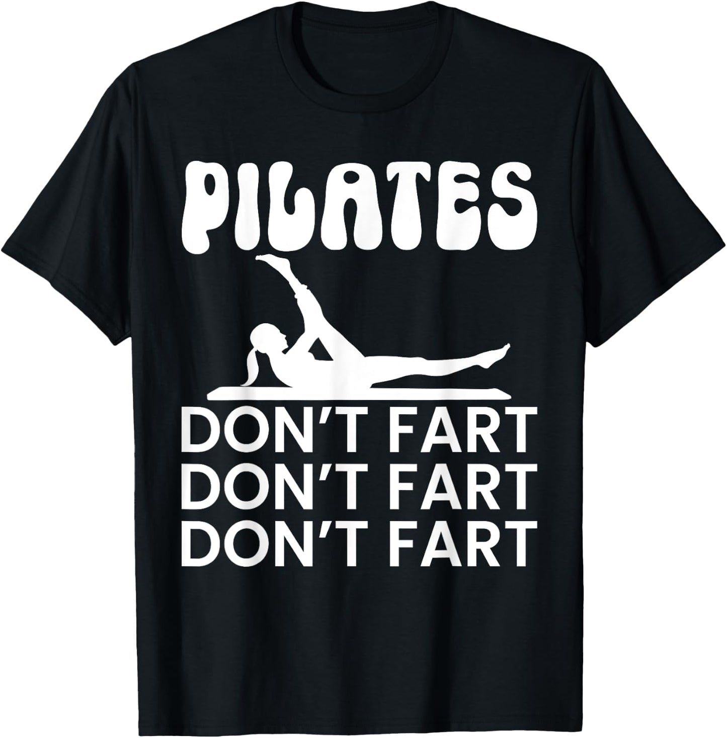 Pilates Gifts -Adults Black Modern Fun Yoga Small Short Sleeve T-Shirt - T-Shirt | Black