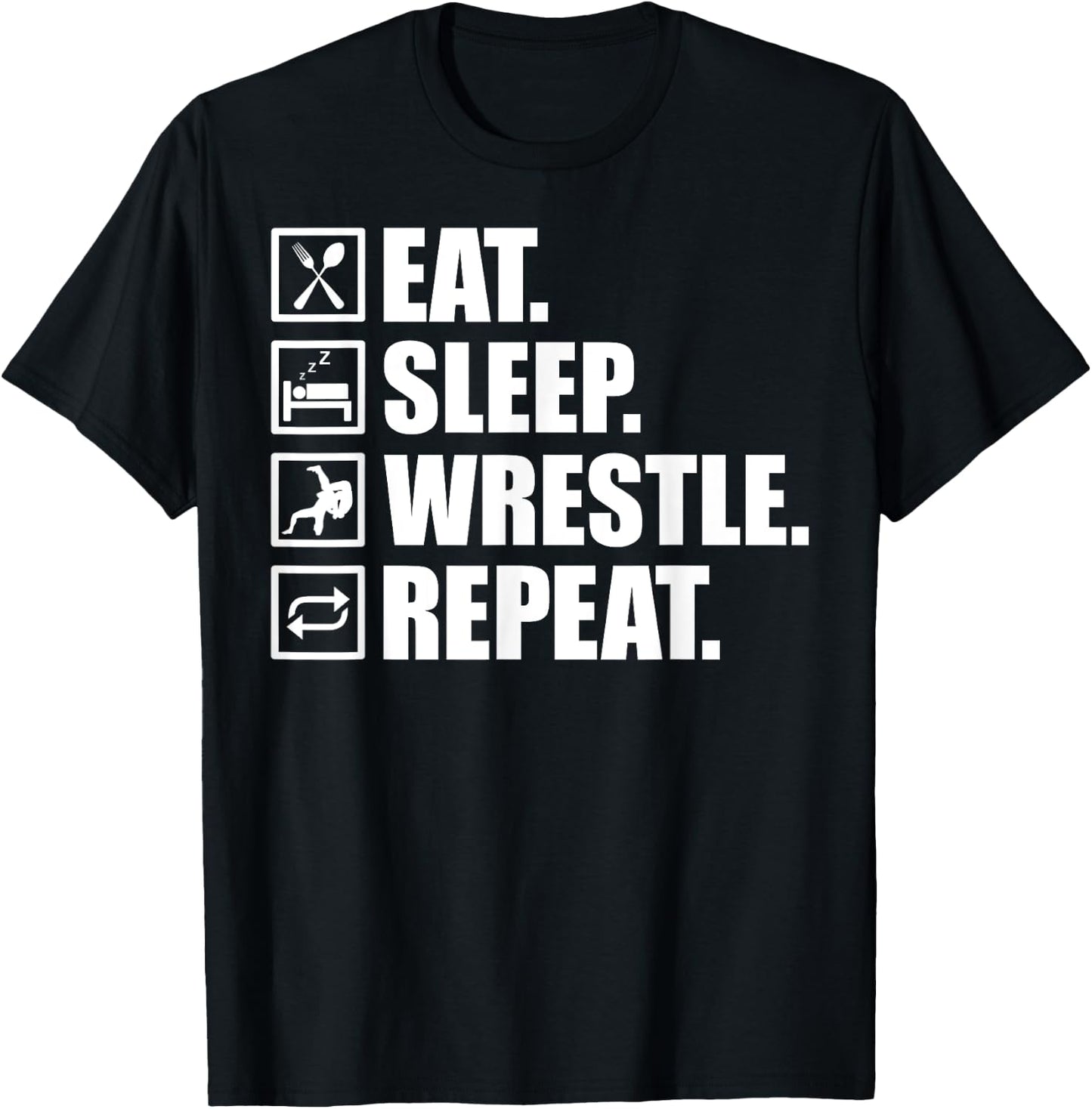 Funny Wrestling Designs Women Wrestle Athlete Fans T-Shirt - T-Shirt | Black