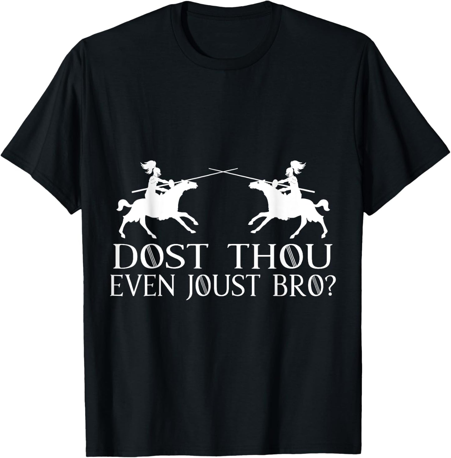 Jousting Knight Renaissance Festival Joust Medieval T-Shirt - T-Shirt | Black