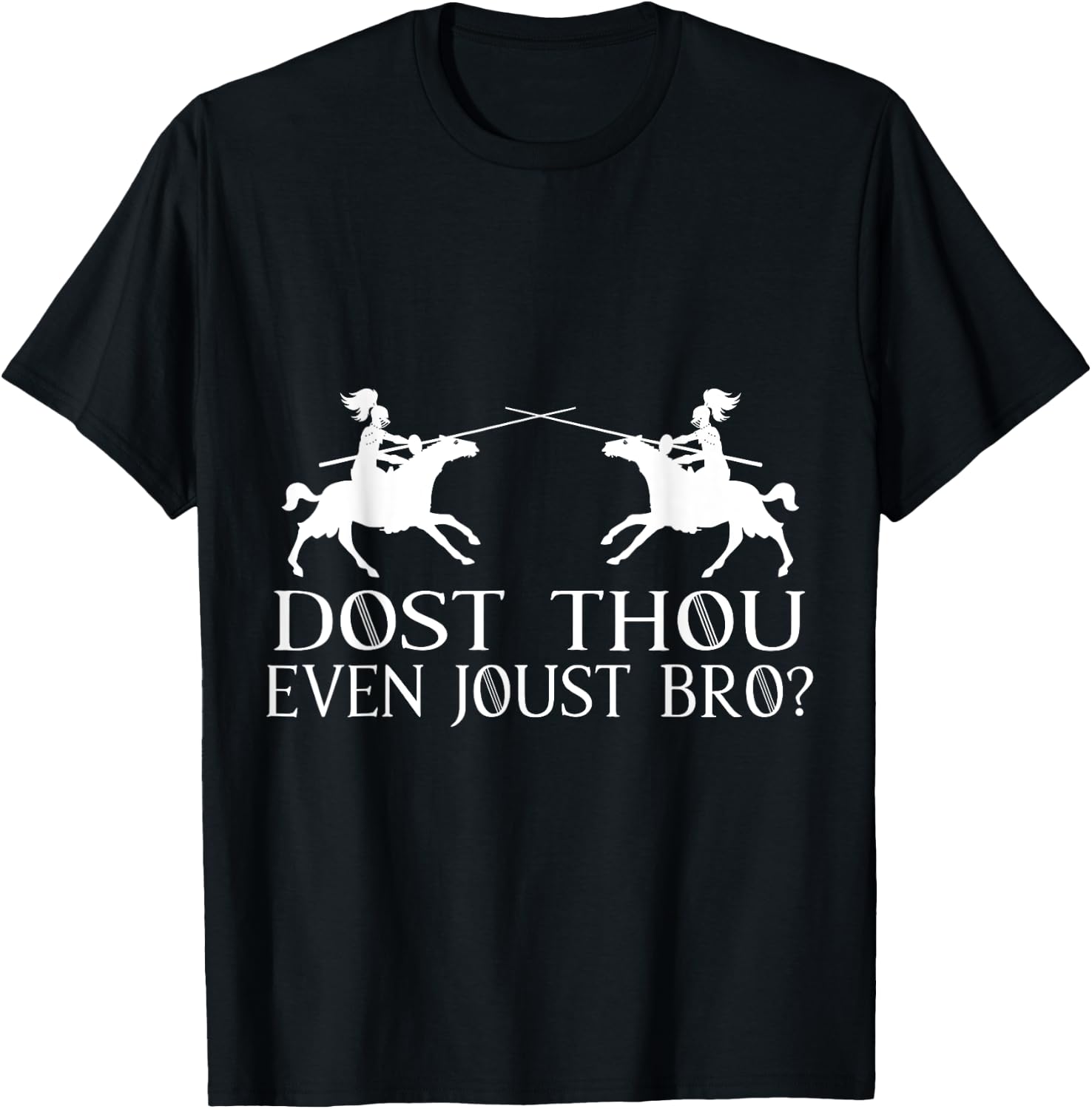 Jousting Knight Renaissance Festival Joust Medieval T-Shirt - T-Shirt | Black