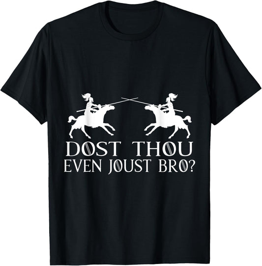 Jousting Knight Renaissance Festival Joust Medieval T-Shirt - T-Shirt | Black