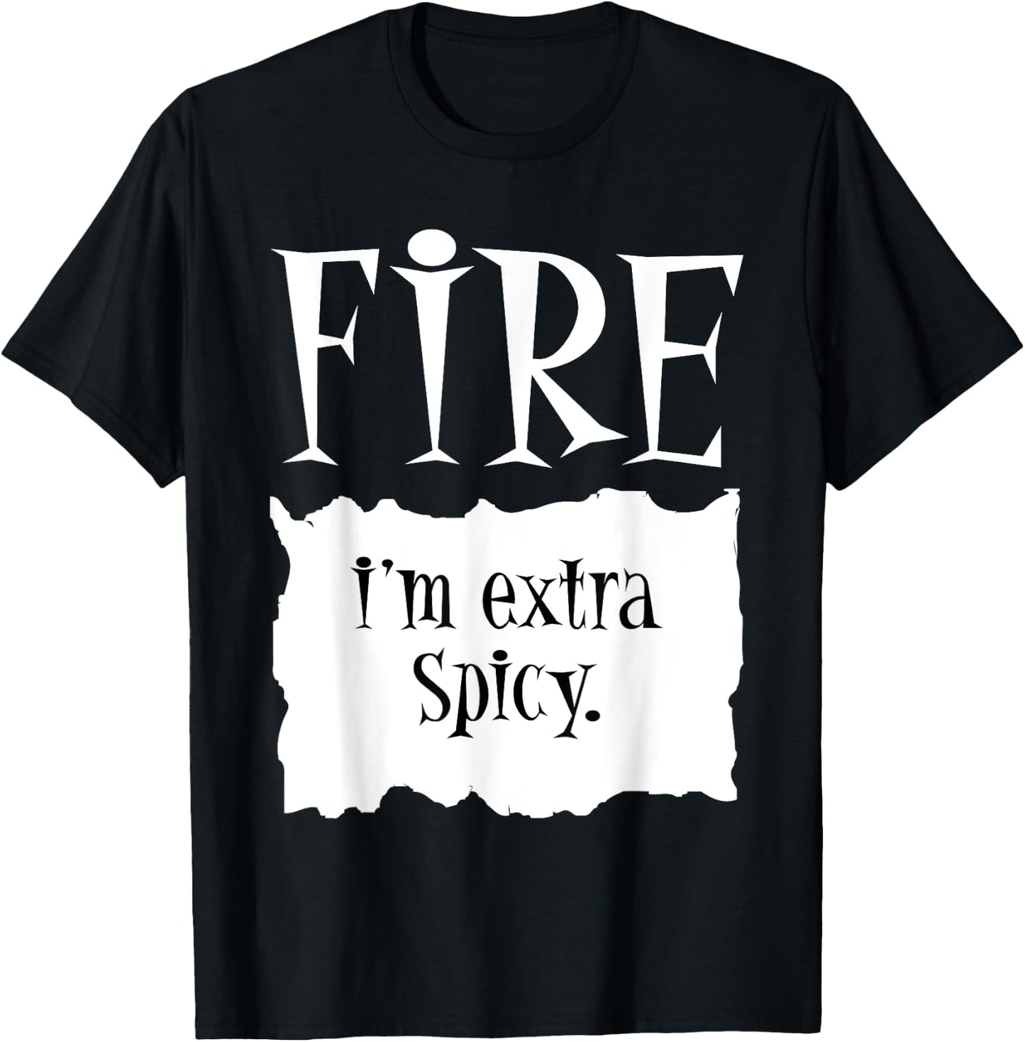 FIRE - Hot Packet Halloween Taco Costume DIY Halloween T-Shirt - T-Shirt | Black
