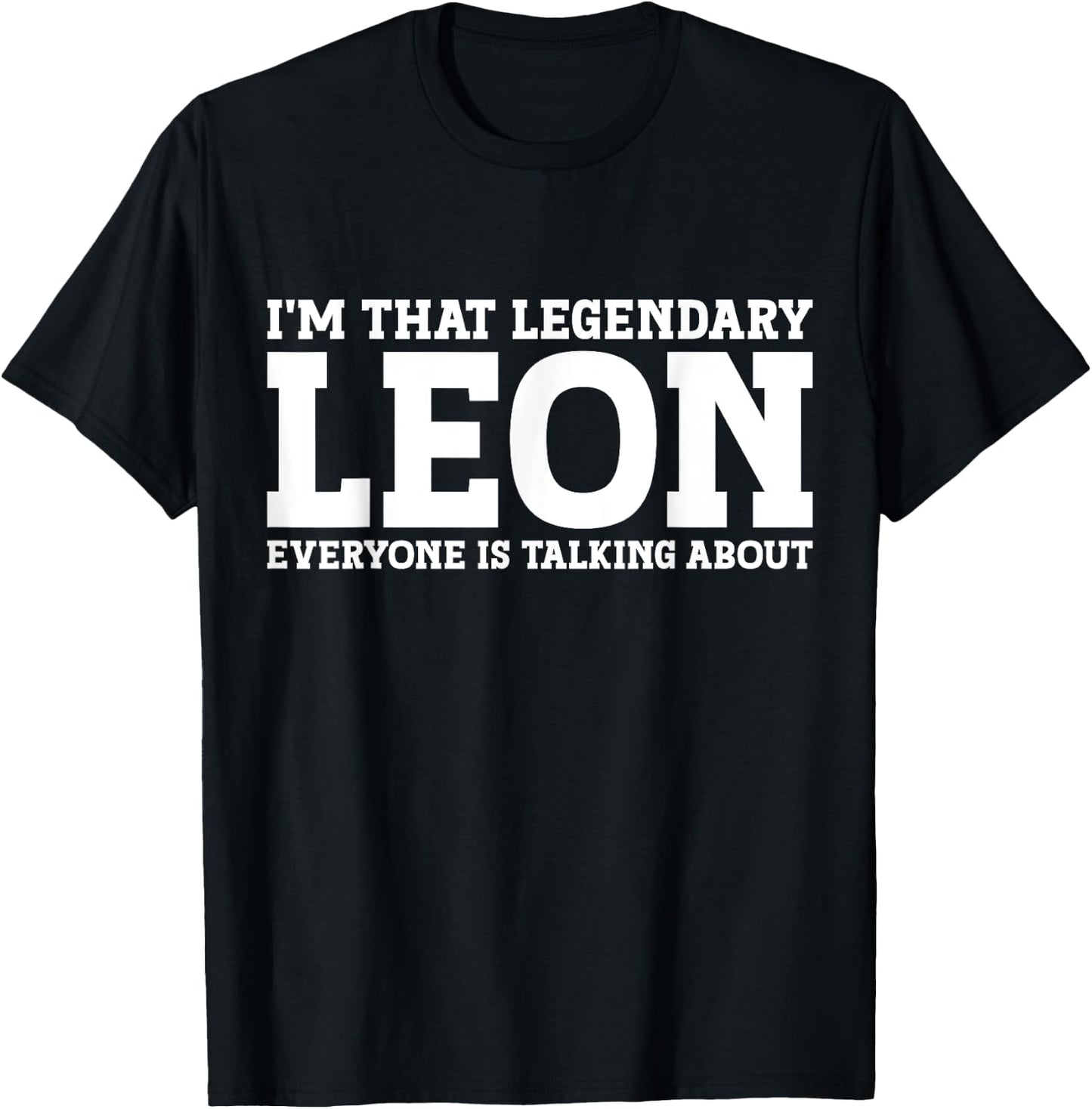 Leon Surname Funny Team Family Last Name Leon T-Shirt - T-Shirt | Black