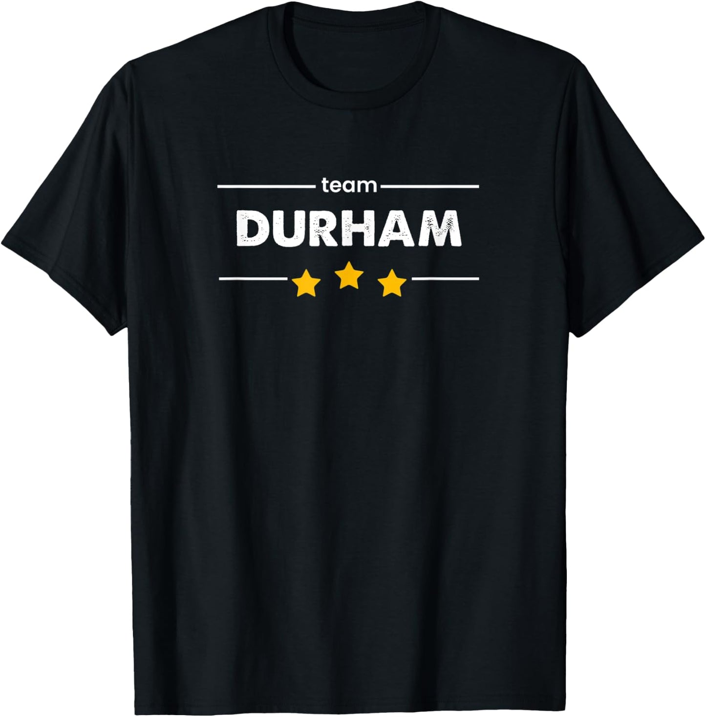 DURHAM Family Surname | TEAM DURHAM | Last Name T-Shirt - T-Shirt | Black
