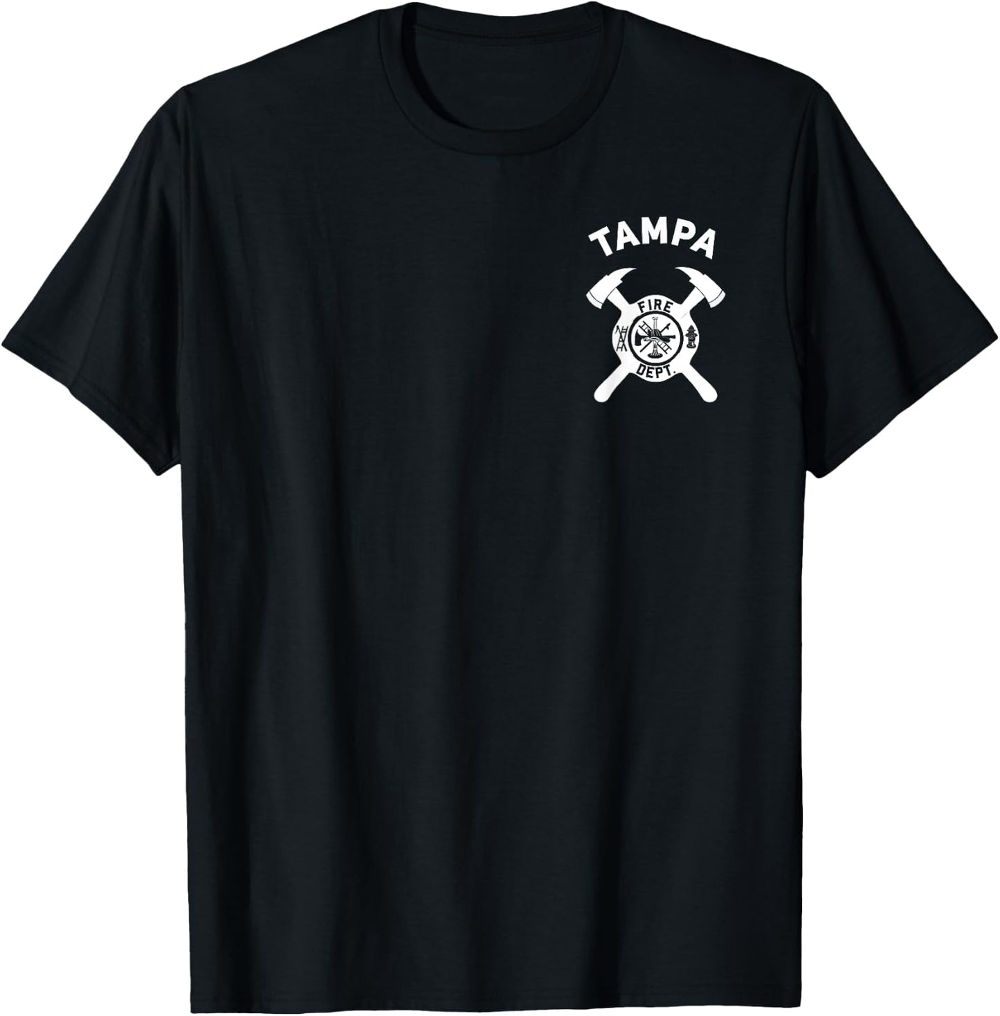 City Of Tampa Fire Department Florida Firefighter T-Shirt - T-Shirt | Black