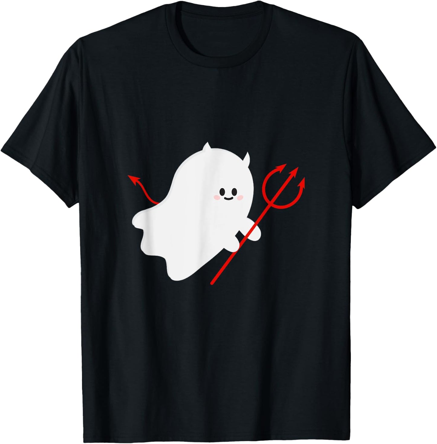 Cute Ghost Devil Halloween Costume T-Shirt - T-Shirt | Black