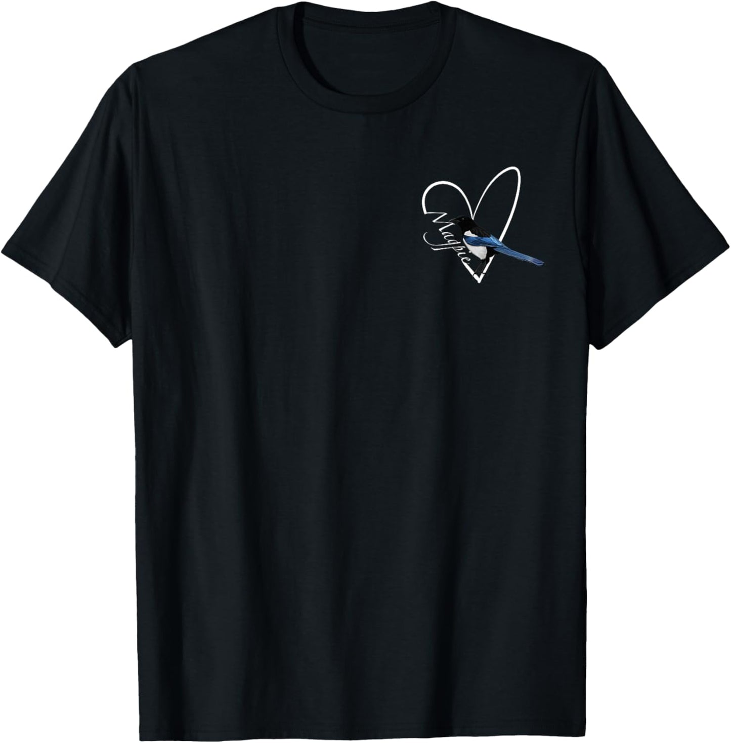 Magpie Bird Birdlover Birdwatcher Animal Biologist T-Shirt - T-Shirt | Black