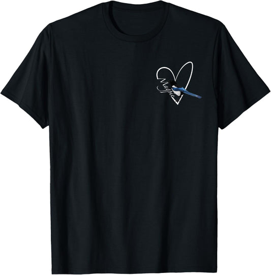 Magpie Bird Birdlover Birdwatcher Animal Biologist T-Shirt - T-Shirt | Black