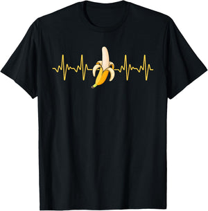 Cute Banana Women Kids Tropical Fruit Banana Lover T-Shirt - T-Shirt | Black
