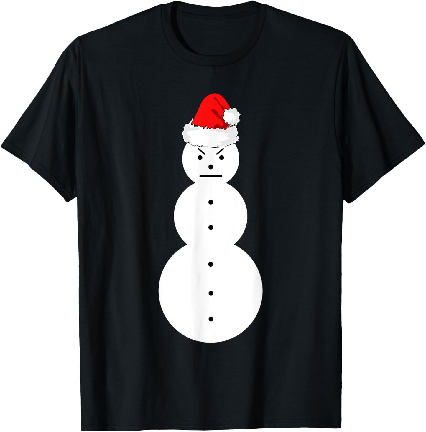 jeezy snowman Santa hat Christmas shirt T-Shirt - T-Shirt | Black