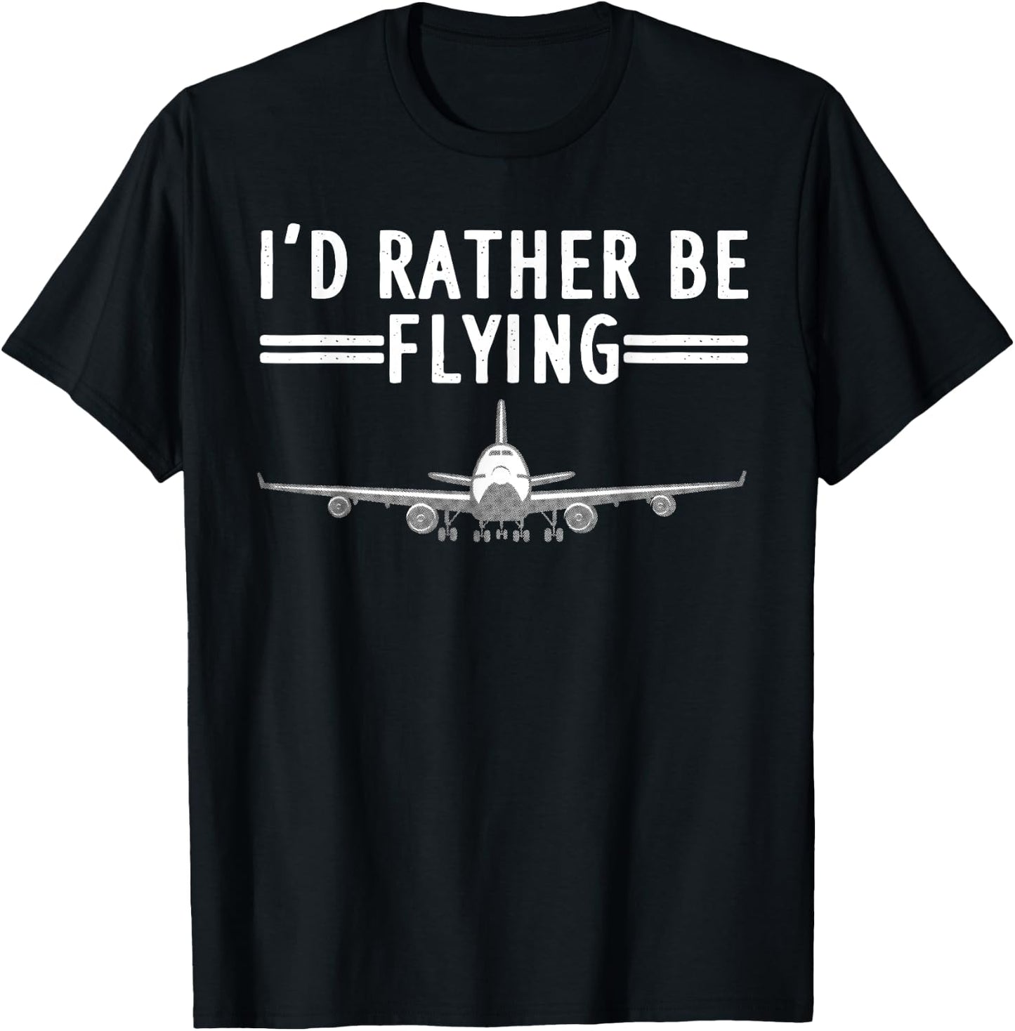 Funny Airplane Design Women Airplane Aviation Pilot T-Shirt - T-Shirt | Black