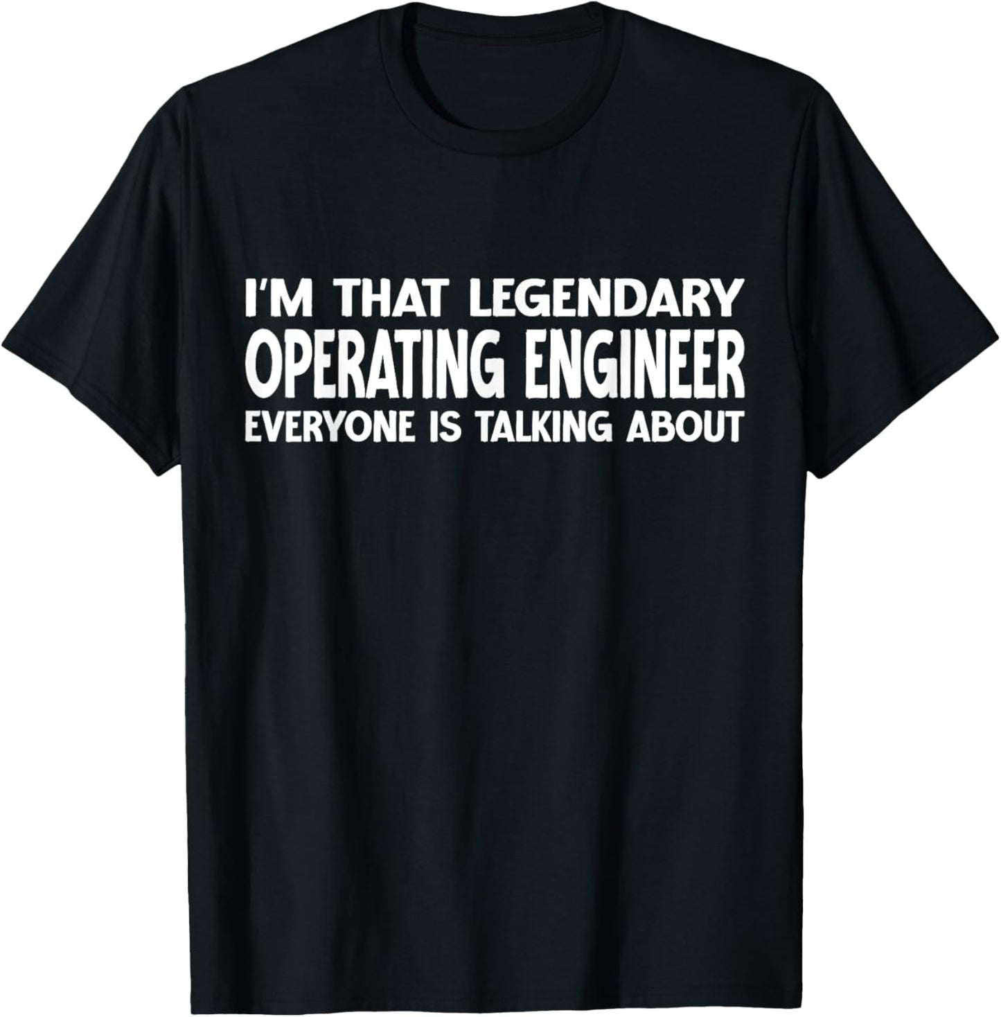 Operating Engineer Job Title Employee Operating Engineer T-Shirt - T-Shirt | Black