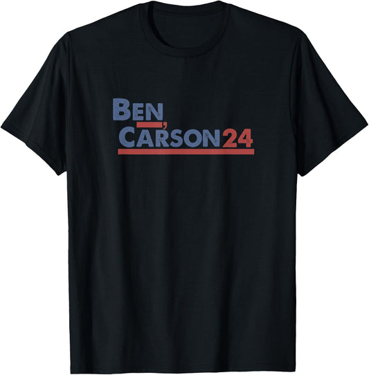 Ben Carson 2024 | Carson 2024 President Republican Patriot T-Shirt - T-Shirt | Black