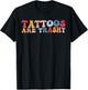 Funny Anti Tattoo Tattoos Are Trashy T-Shirt - T-Shirt | Black