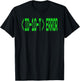 Funny Id10t Error it Nerd Gift Retro Vintage Font T-Shirt - T-Shirt | Black