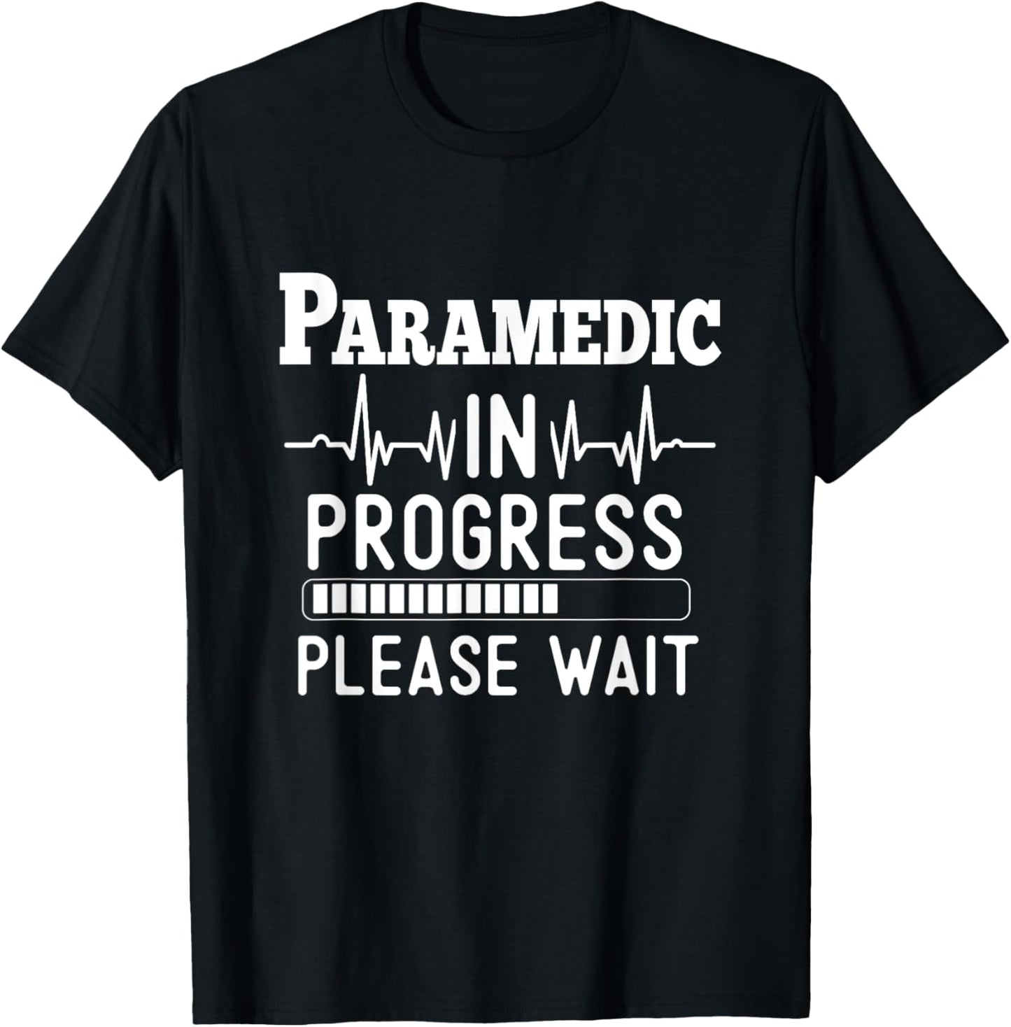 Funny Training, Paramedic In Progress, Medical Student T-Shirt - T-Shirt | Black