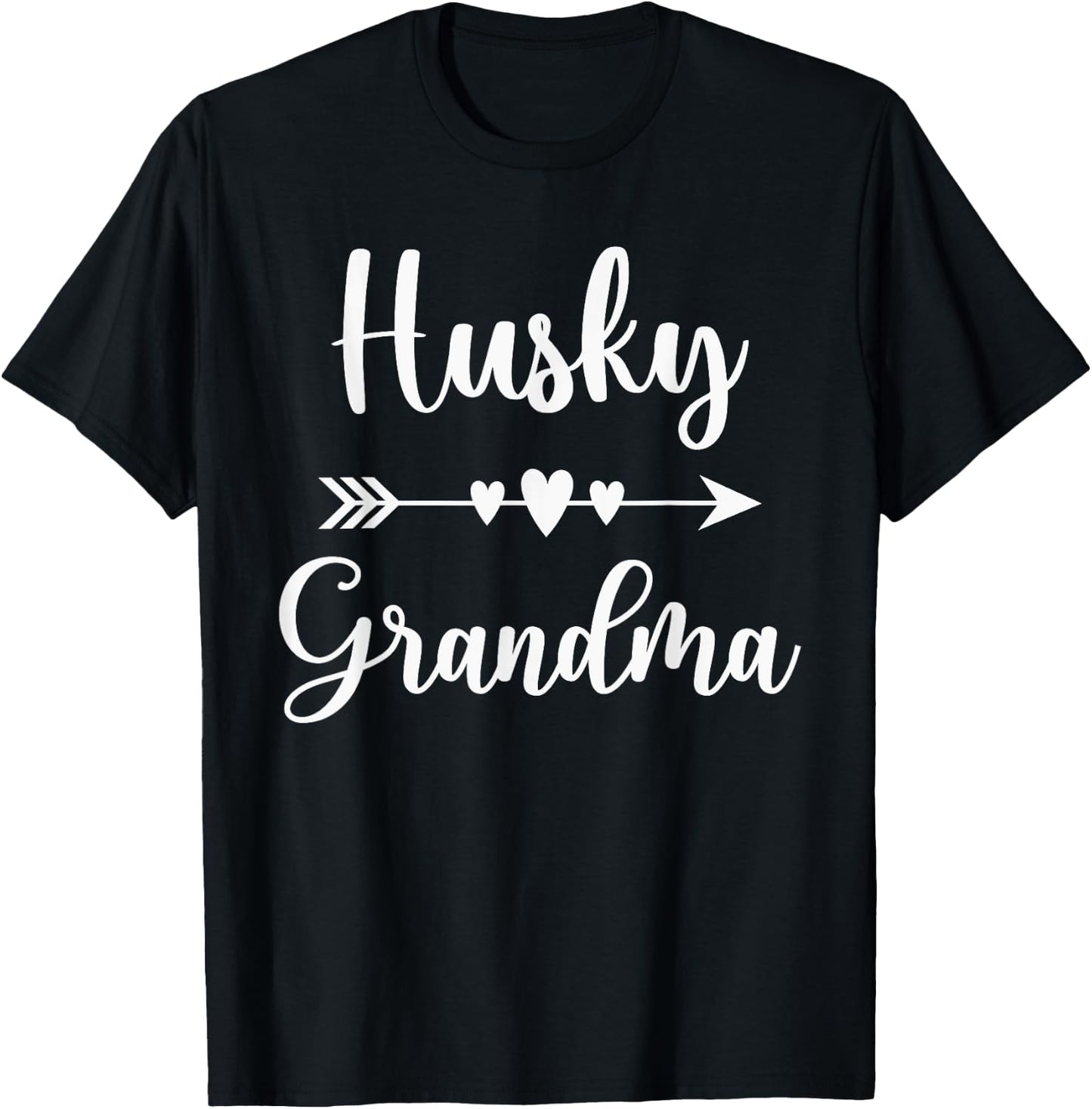 Husky Grandma Husky Dog Lovers Gift Funny Mother's Day Women T-Shirt - T-Shirt | Black
