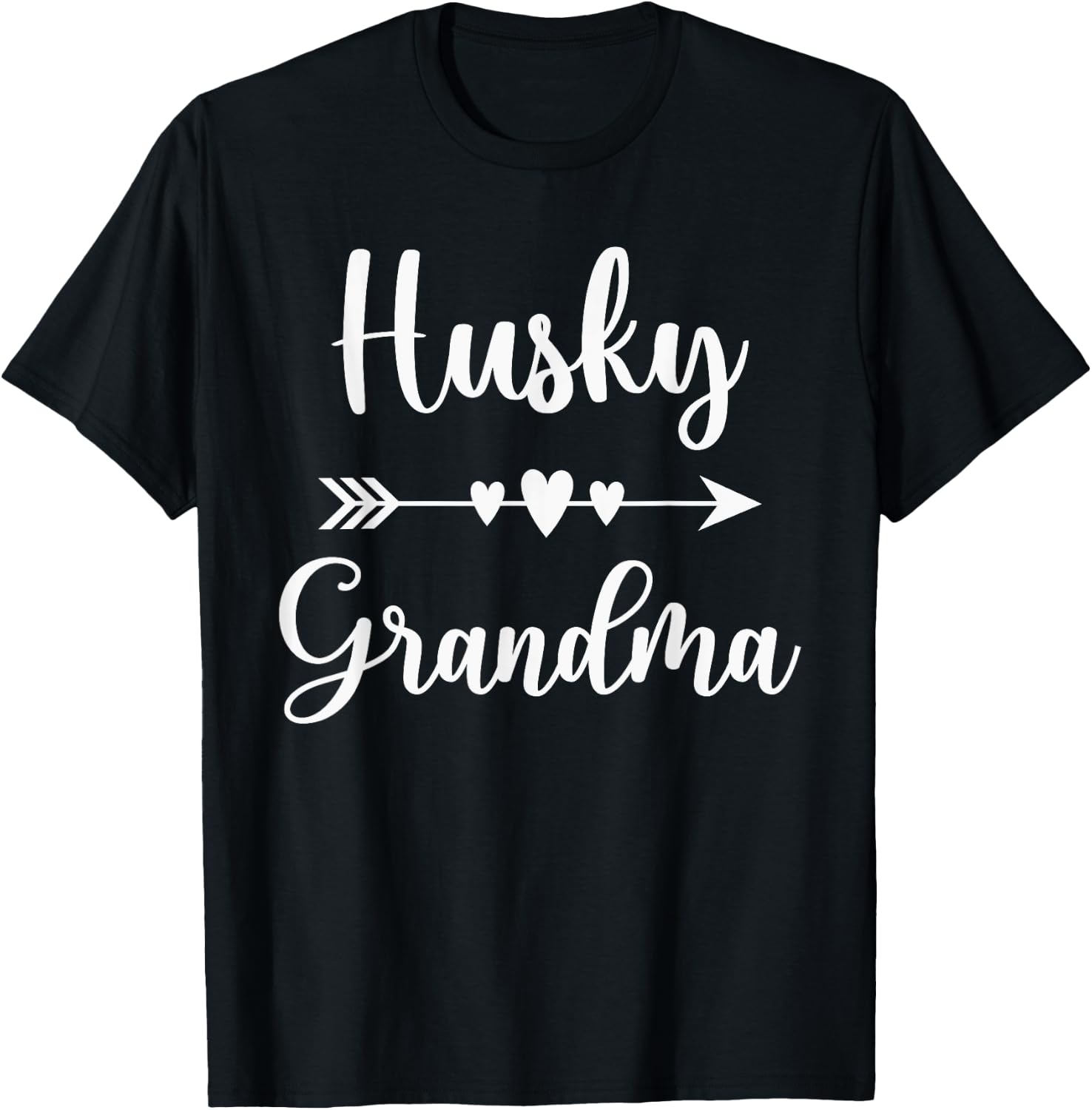 Husky Grandma Husky Dog Lovers Gift Funny Mother's Day Women T-Shirt - T-Shirt | Black