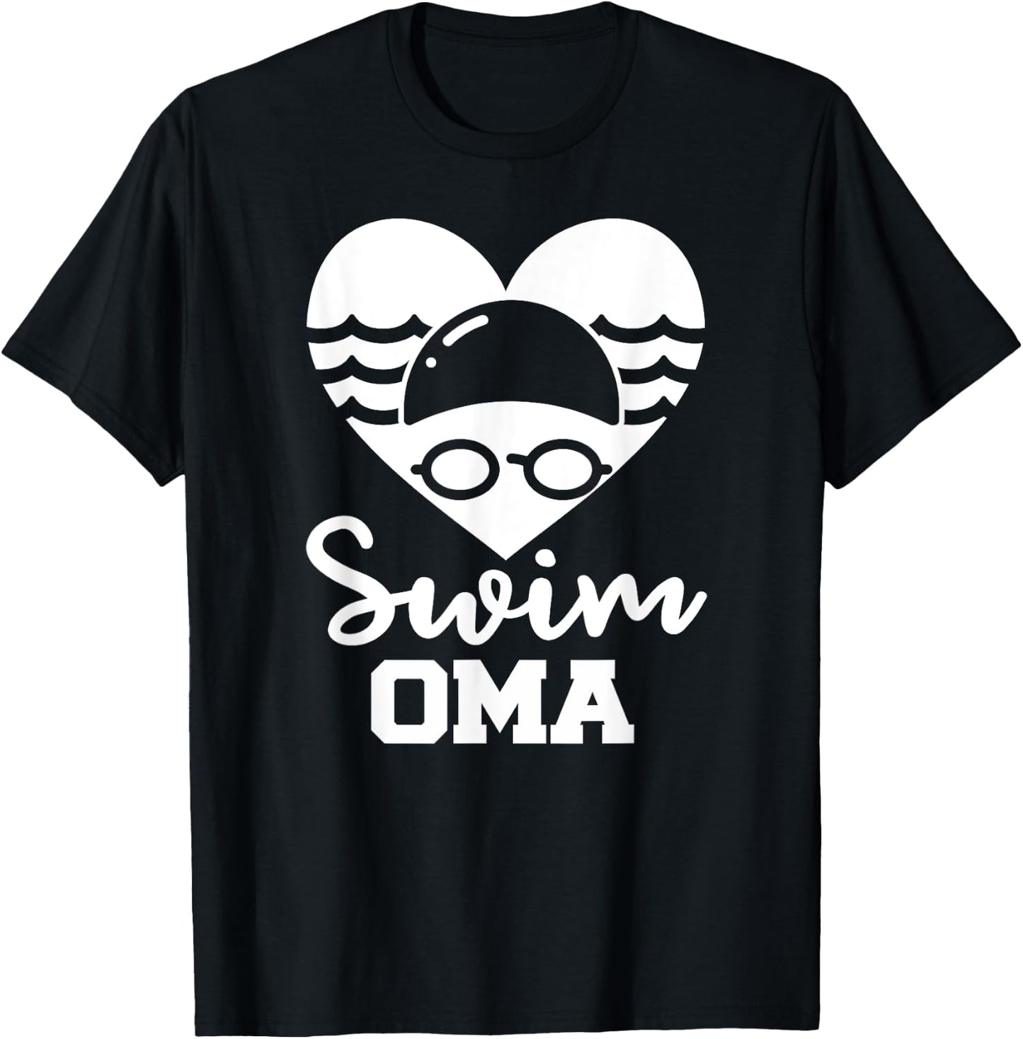 Swim Oma Funny Swimming Oma T-Shirt - T-Shirt | Black