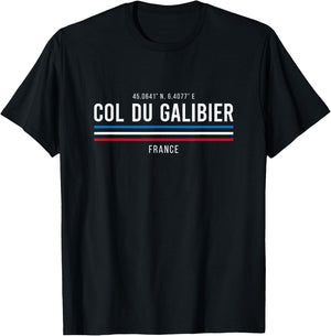 Col Du Galibier Cycling T-Shirt - T-Shirt | Black