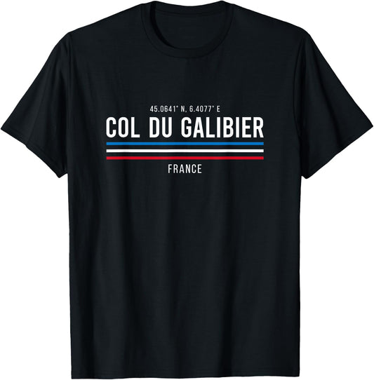 Col Du Galibier Cycling T-Shirt - T-Shirt | Black