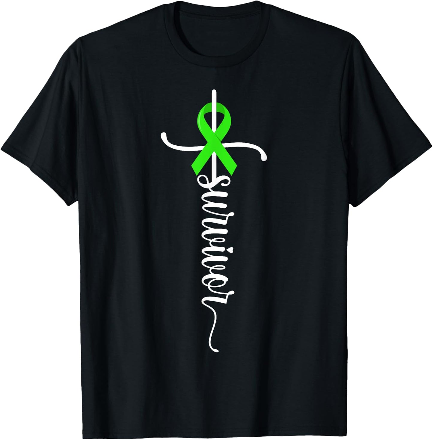 Survivor Christian Cross Warrior Non-Hodgkin Lymphoma Cancer T-Shirt - T-Shirt | Black