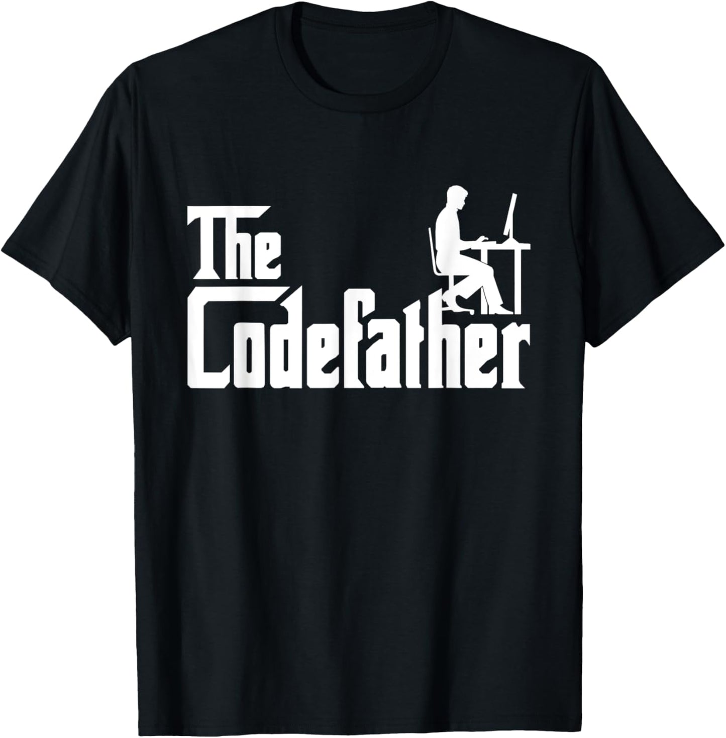 The Codefather Coding Coder Developer Computer Nerd Funny T-Shirt - T-Shirt | Black