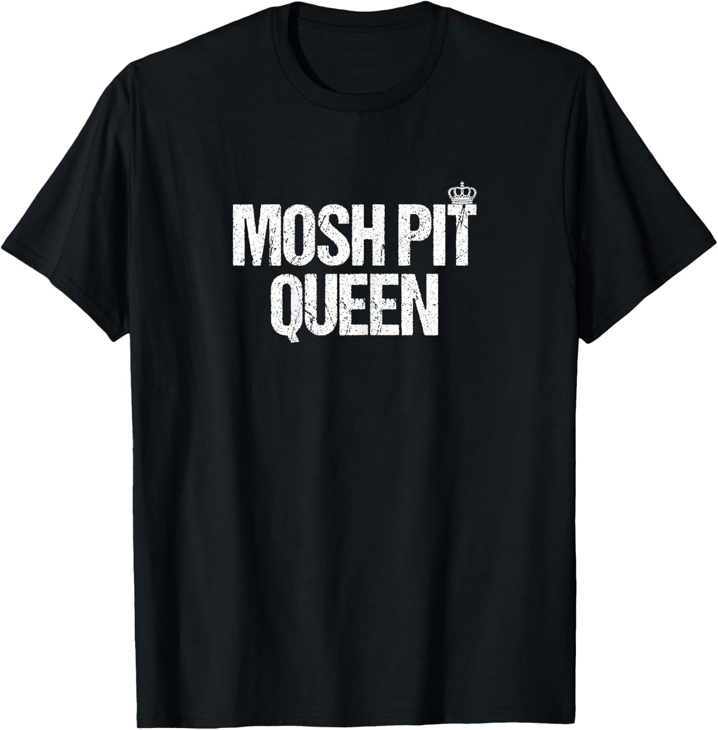Funny Metal Metalcore Deathcore Mosh Pit Queen T-Shirt - T-Shirt | Black