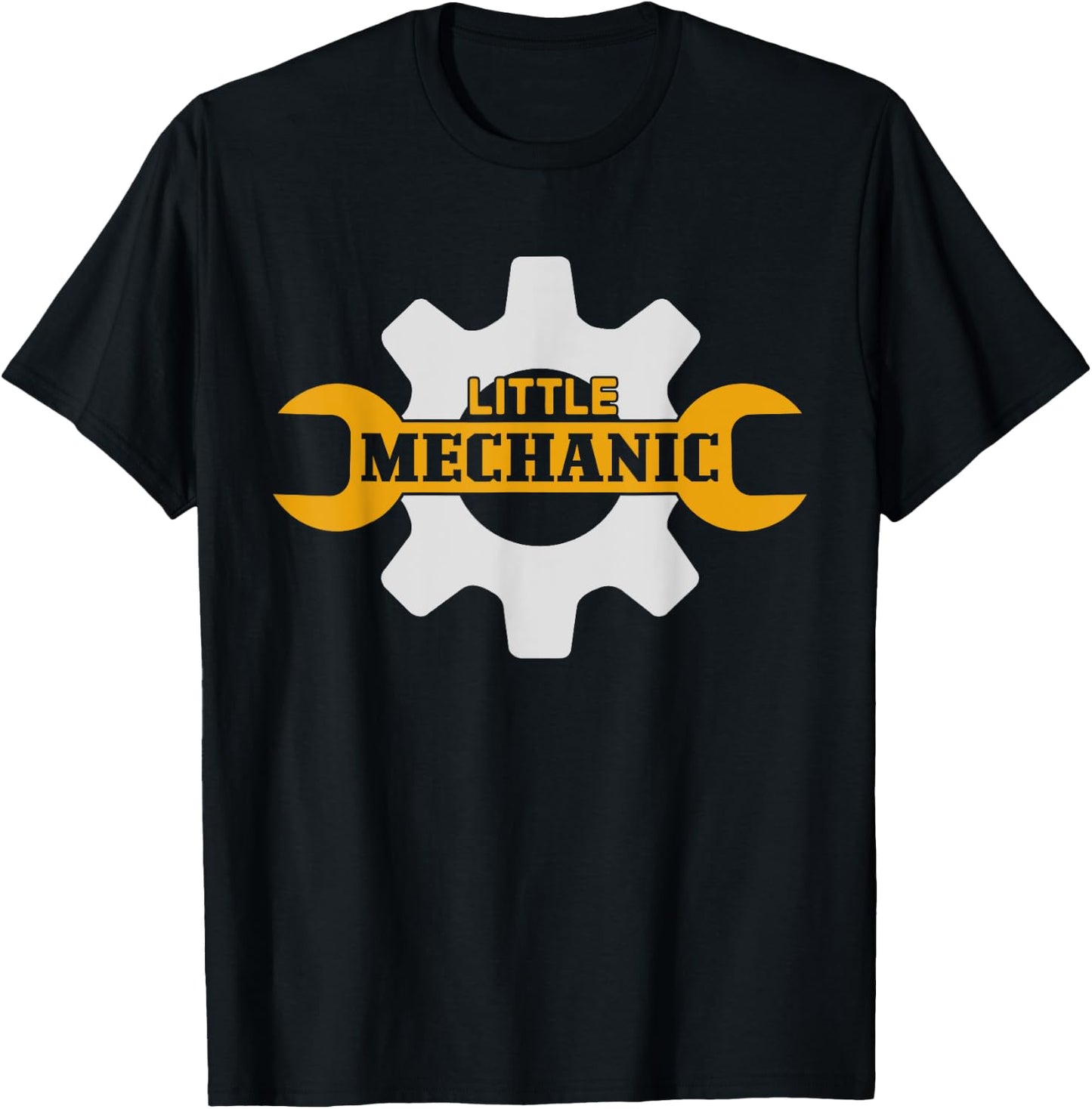 Little Mechanic Kid's Crafting Outfits Black Mechanic Boy T-Shirt - T-Shirt | Black