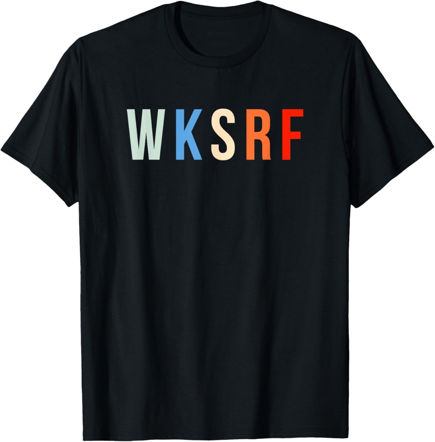 WKSRF Wakeboard Wakeboarding Wakeboarder Surfing Wakesurf T-Shirt - T-Shirt | Black