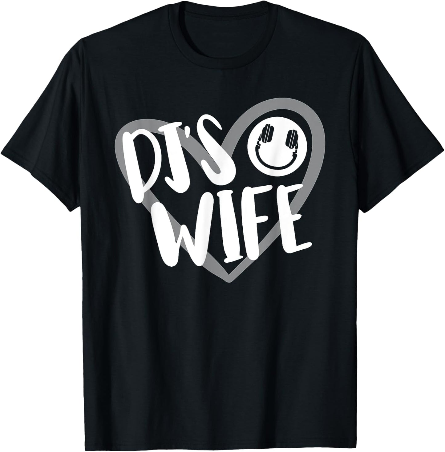 DJ's Wife Disc Jockey T-Shirt - T-Shirt | Black