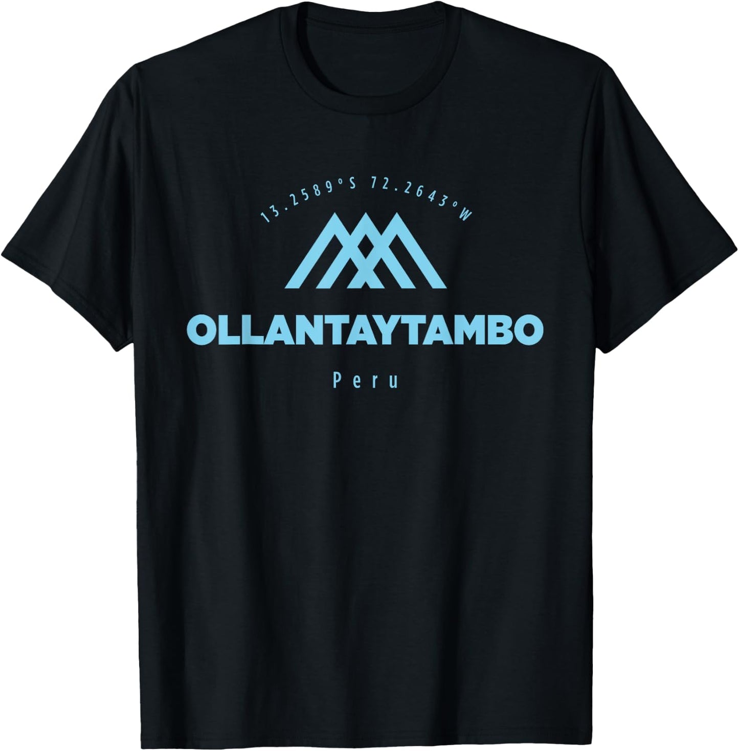 Ollantaytambo Mountain Vacation Skiing Peru T-Shirt - T-Shirt | Black