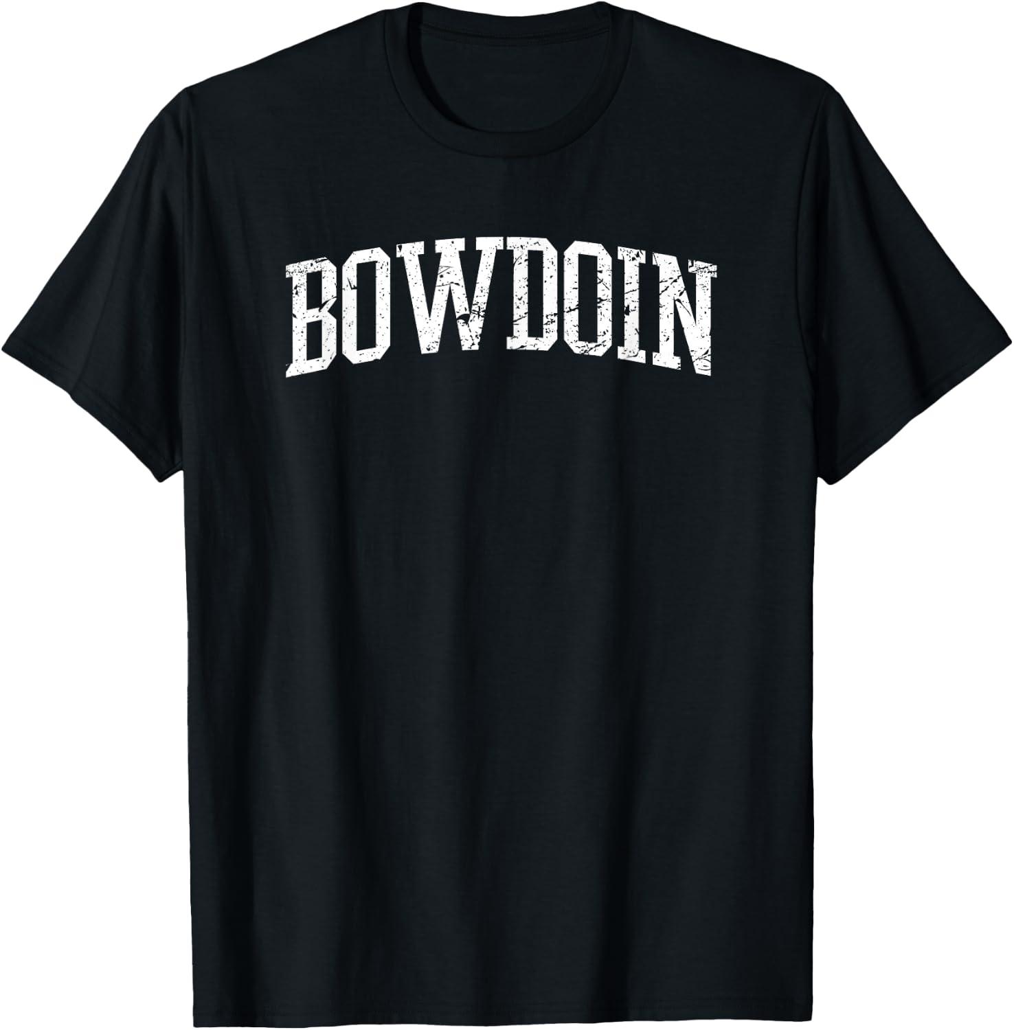Bowdoin, Maine - Throwback Design - Vintage Worn Classic T-Shirt - T-Shirt | Black