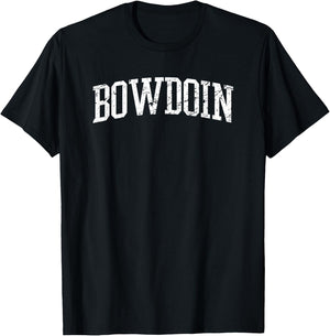 Bowdoin, Maine - Throwback Design - Vintage Worn Classic T-Shirt - T-Shirt | Black