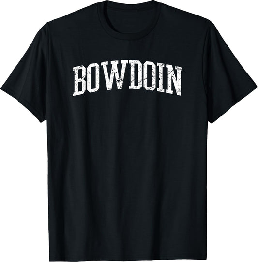 Bowdoin, Maine - Throwback Design - Vintage Worn Classic T-Shirt - T-Shirt | Black