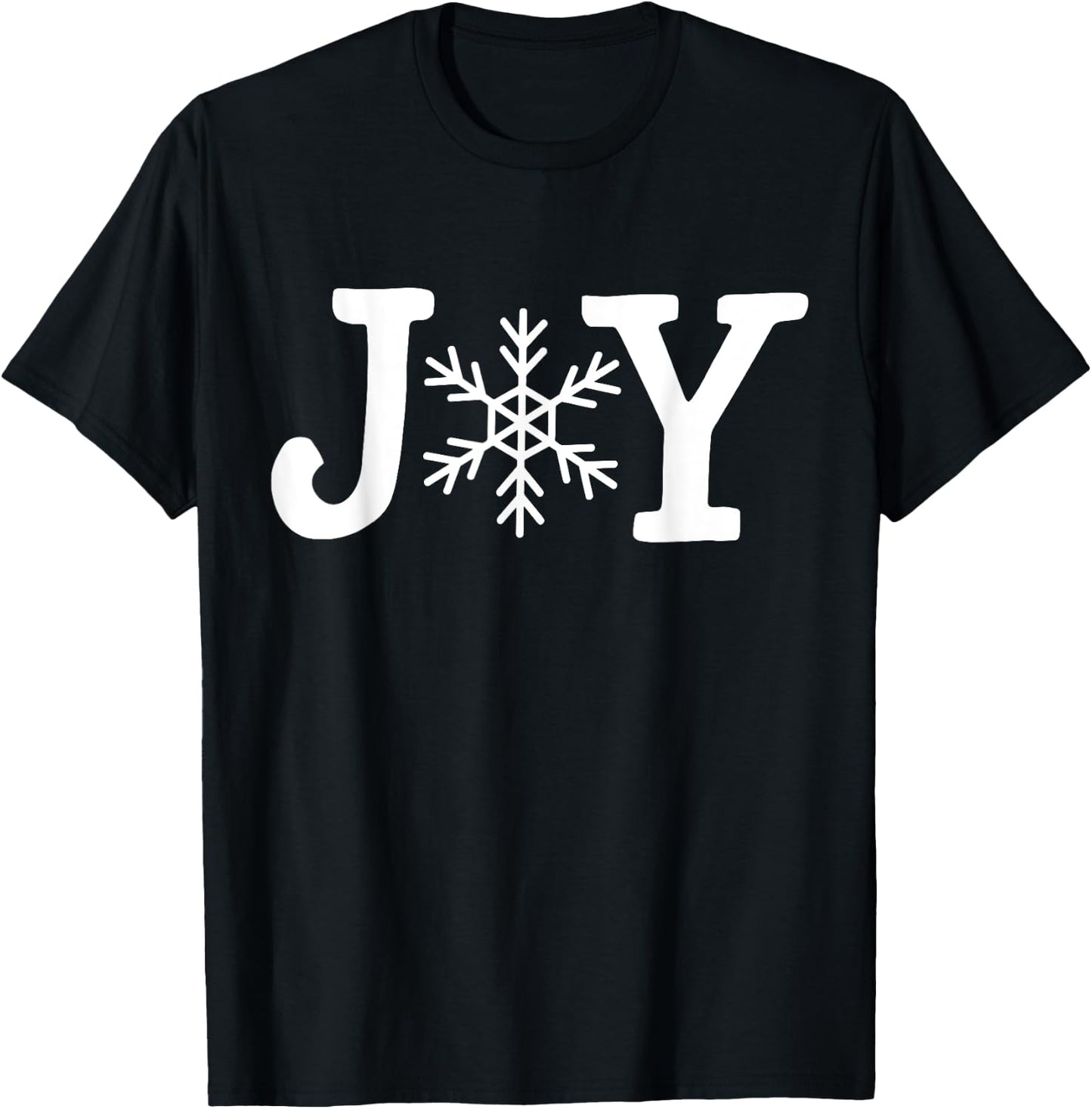 Joy Merry Christmas Family Matching Gifts Women Kids T-Shirt - T-Shirt | Black