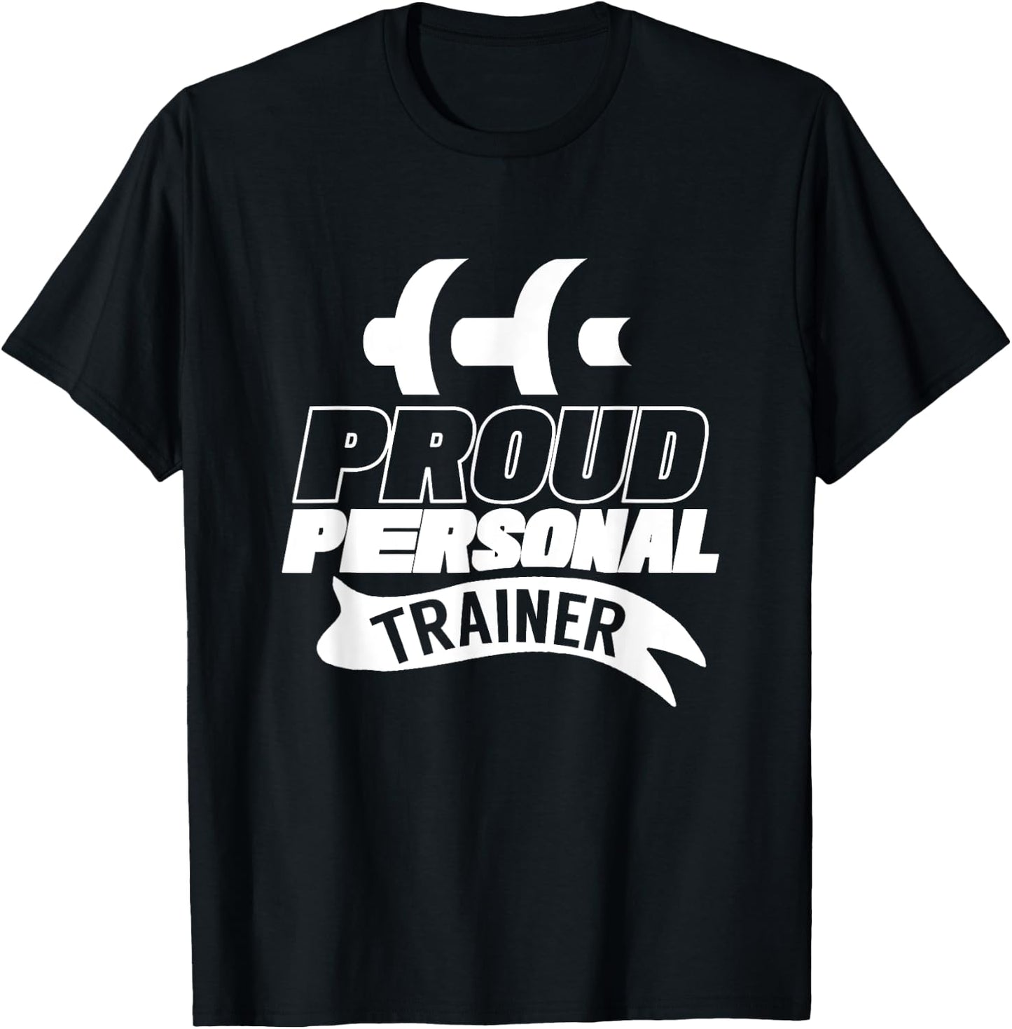 Proud Personal Trainer Instructor Fitness Coach Workout T-Shirt - T-Shirt | Black