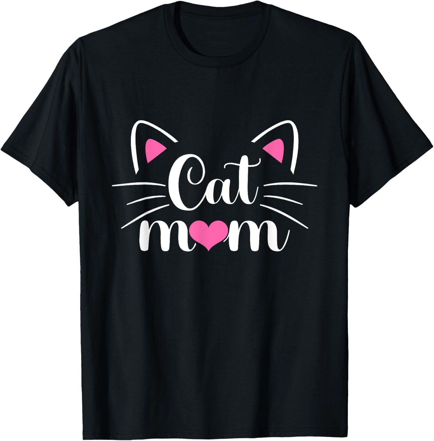 Cat Mom Happy Mother's Day Funny Kitten Cat Lovers Mom Women T-Shirt - T-Shirt | Black