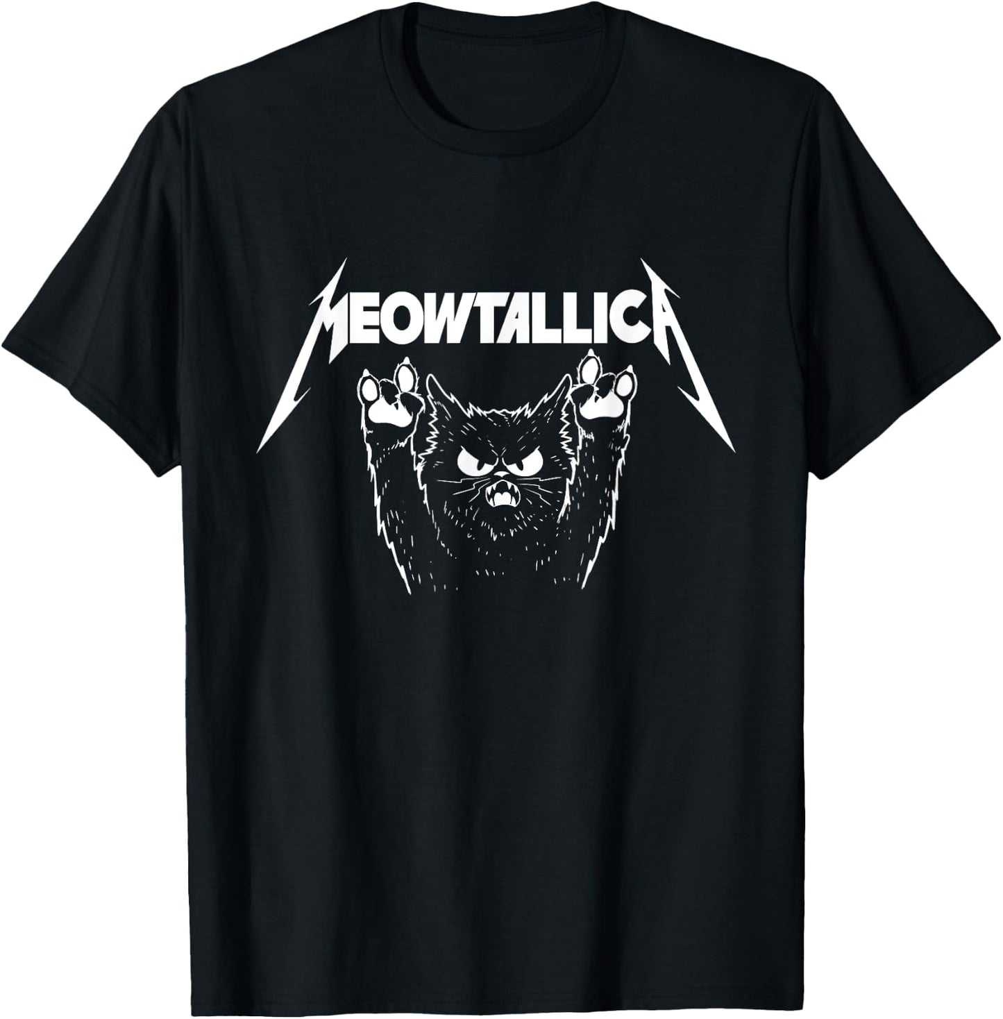 Meowtallica - Cat Lover Kitten Kitty Veterinarian T-Shirt - T-Shirt | Black