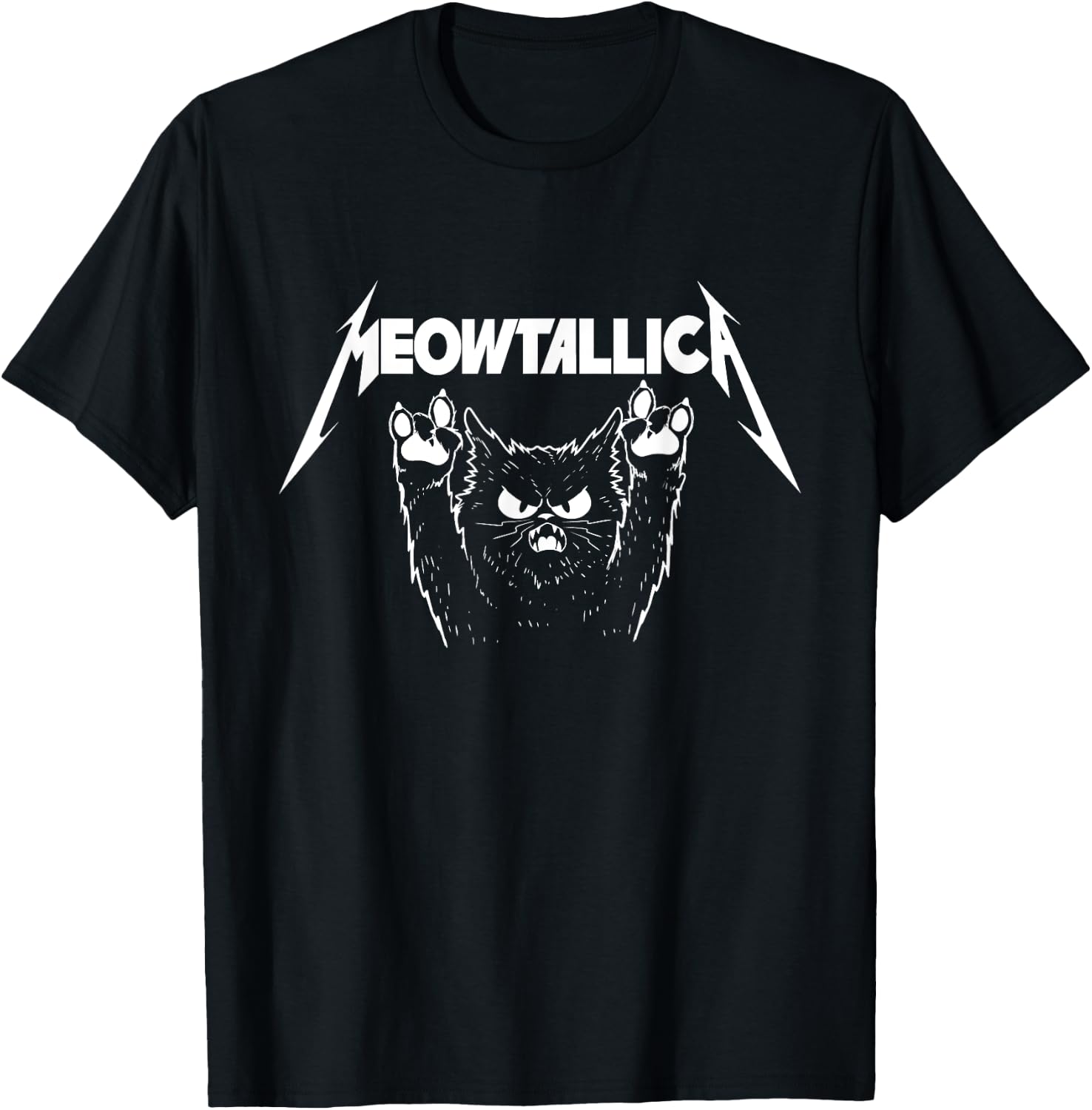 Meowtallica - Cat Lover Kitten Kitty Veterinarian T-Shirt - T-Shirt | Black