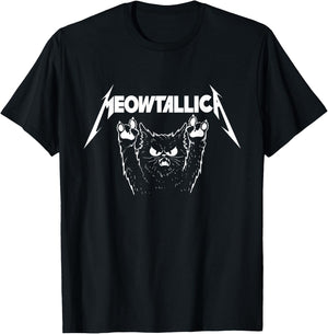 Meowtallica - Cat Lover Kitten Kitty Veterinarian T-Shirt - T-Shirt | Black
