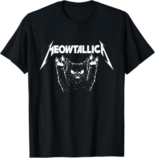 Meowtallica - Cat Lover Kitten Kitty Veterinarian T-Shirt - T-Shirt | Black