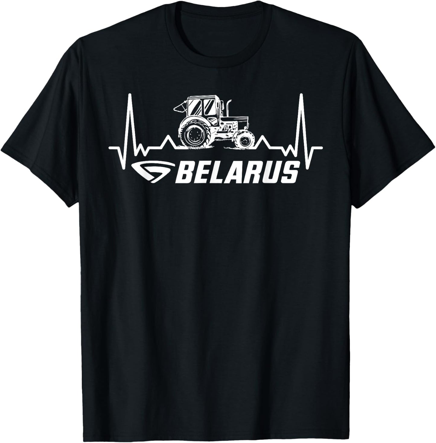 Belarus Bauer Tractor Farmer's Tractor T-Shirt - T-Shirt | Black