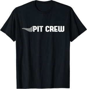 Pit Crew Pit Crew Racing Car Family Matching Birthday Party T-Shirt - T-Shirt | Black