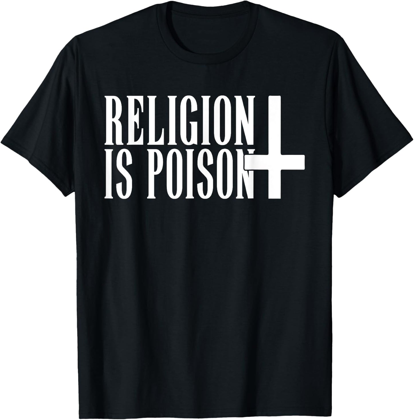 Funny Antichrist Satanism Satanic Occult Satan Atheist Satan T-Shirt - T-Shirt | Black