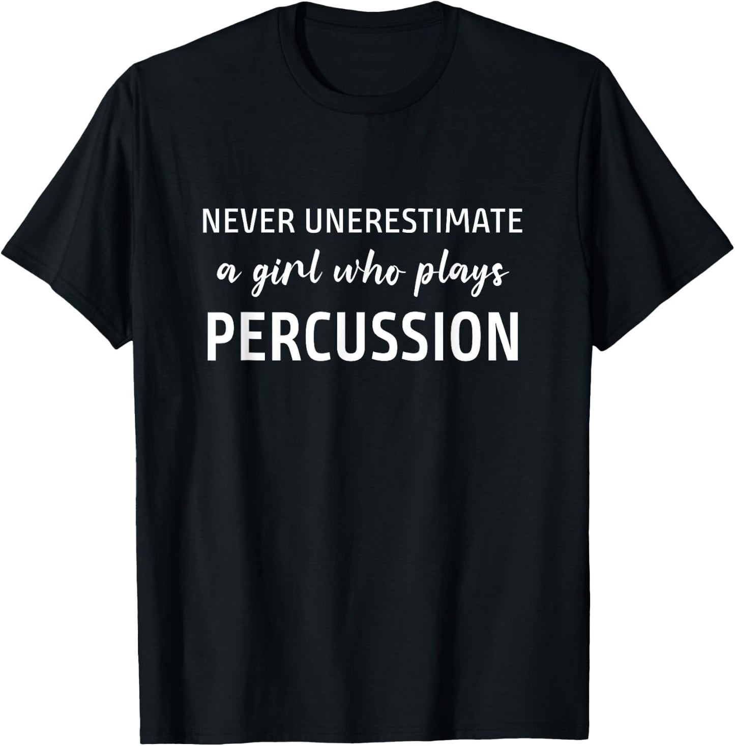 Percussion - Drummer Girl T-Shirt - T-Shirt | Black