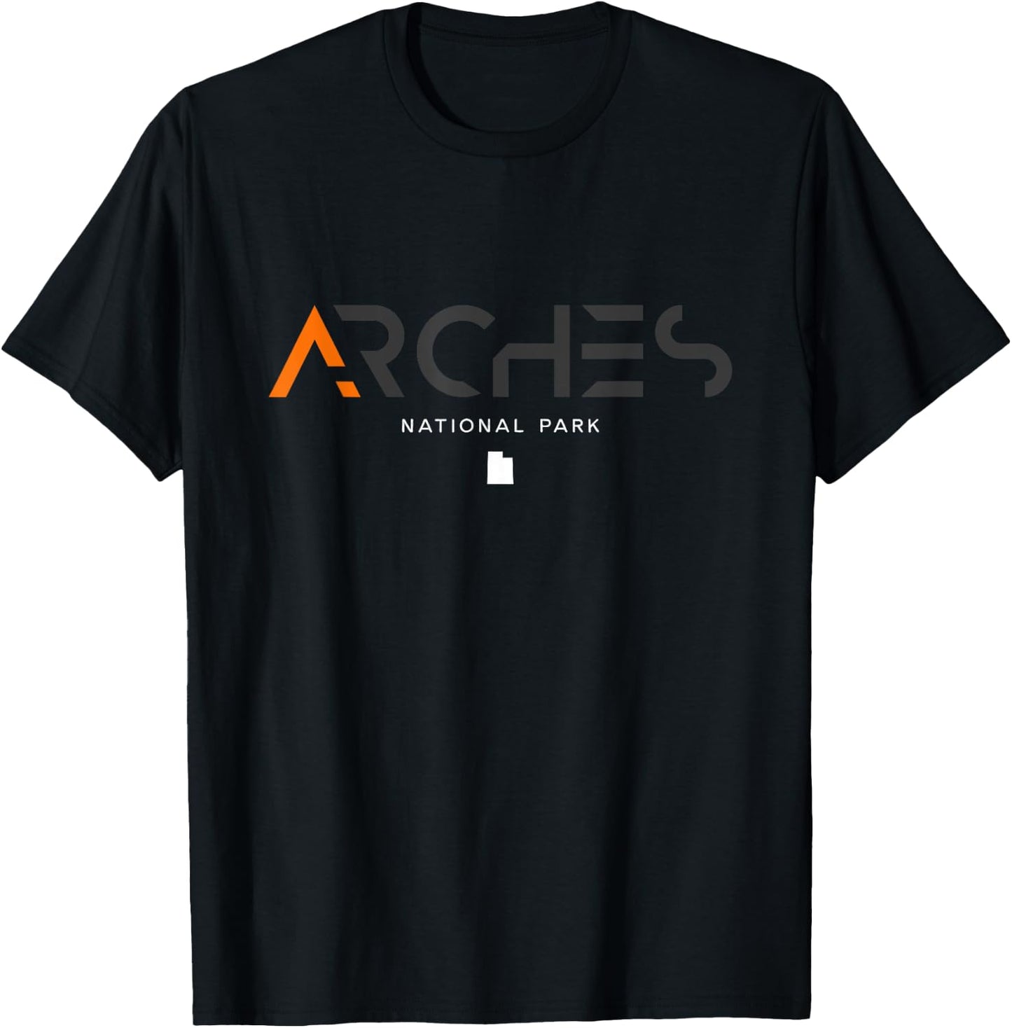 Arches National Park Utah Tonal Retro Vintage T-Shirt - T-Shirt | Black