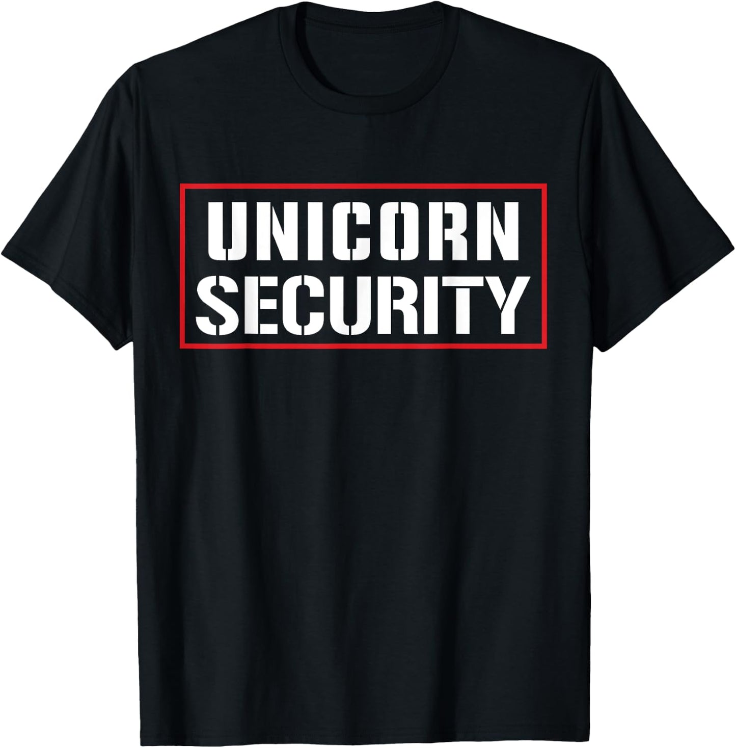 Halloween Dad Mom Daughter Adult Costume, Unicorn Security T-Shirt - T-Shirt | Black
