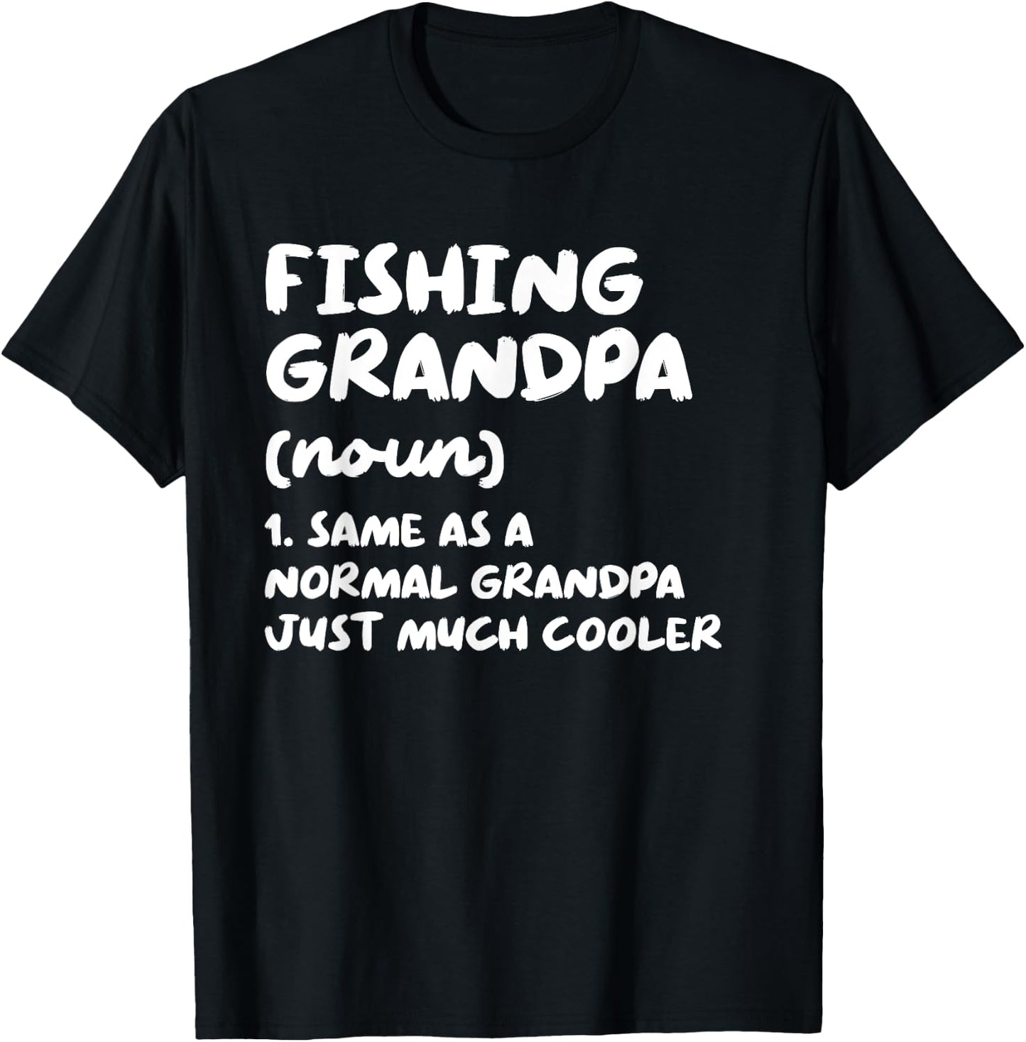 Fishing Grandpa Definition Funny Sports T-Shirt - T-Shirt | Black